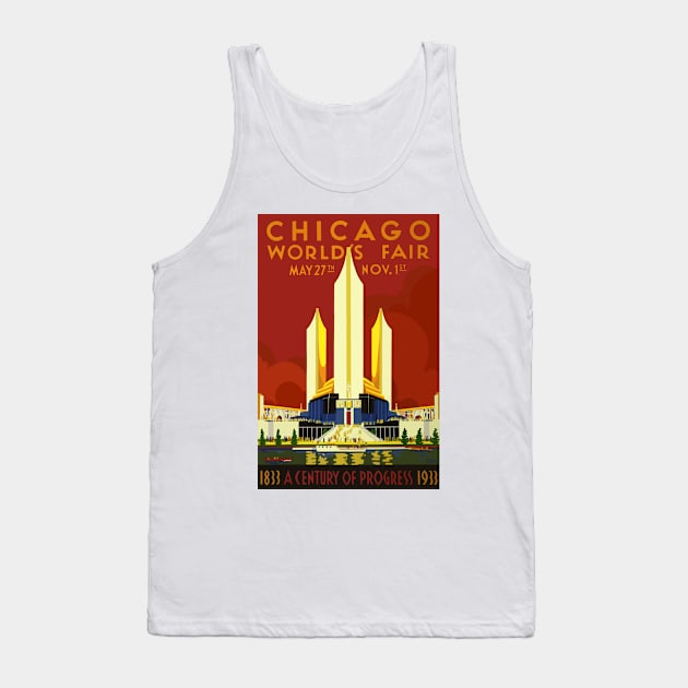 Chicago Centennial 1833-1933 Tank Top by Yaelledark